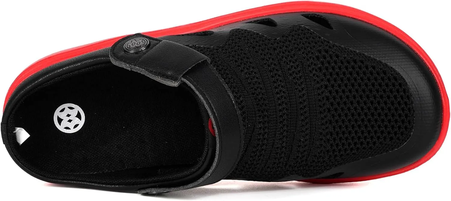 Men's Women's Clogs Garden Shoes Slip On Sandals Breathable Summer Orthotic Walking Slippers with Plantar Fasciitis Soles