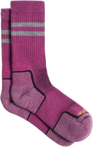 Merino Wool Socks for Women, Ladies Hiking Crew Socks for Camping, Warm Moisture Wicking Soft Cushion Boot Sock