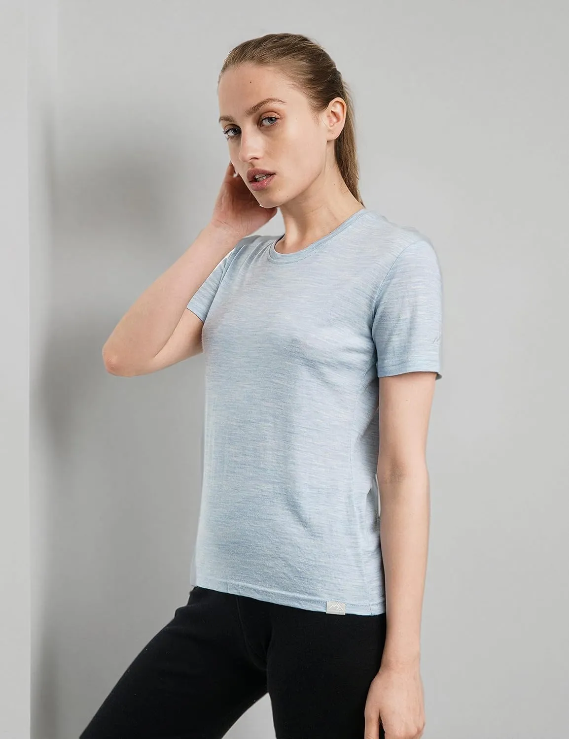 Merino.tech Merino Wool Shirt Women - 100% Merino Wool Base Layer Women Short Sleeve Tee