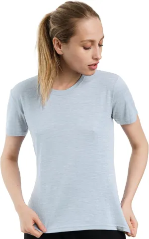 Merino.tech Merino Wool Shirt Women - 100% Merino Wool Base Layer Women Short Sleeve Tee