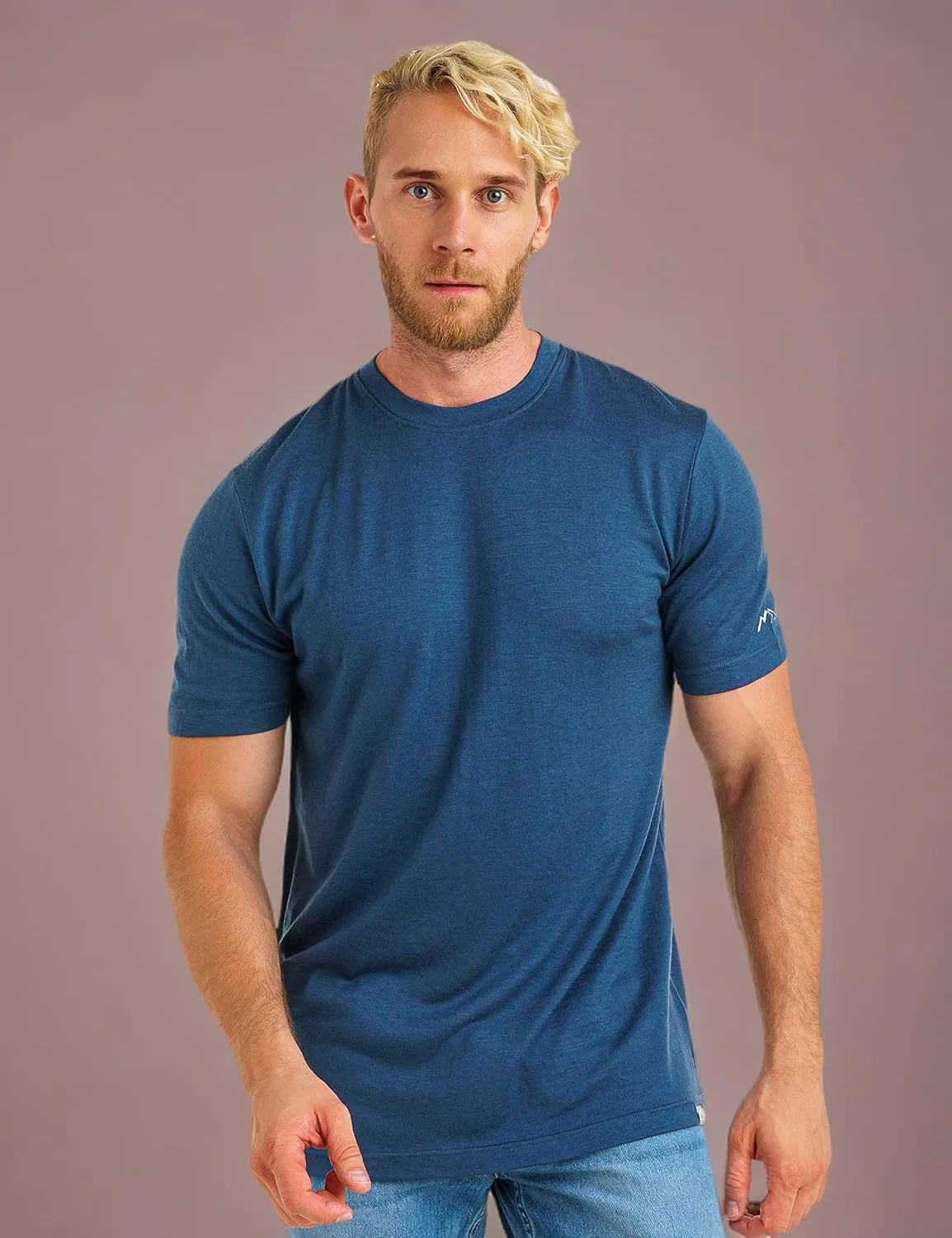 Merino.tech Merino Wool T-Shirt Mens - 100% Organic Merino Wool Undershirt Lightweight Base Layer