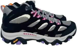 Merrell Women's Moab 3 Mid Waterproof Hiking Boot, 9, Black/Orchid