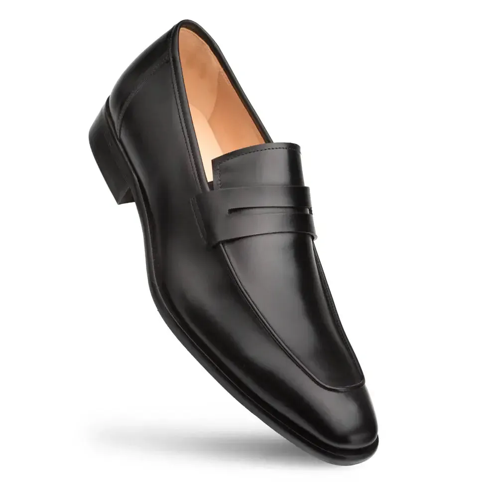 Mezlan Calfskin E20243 Black Genuine Penny Loafers