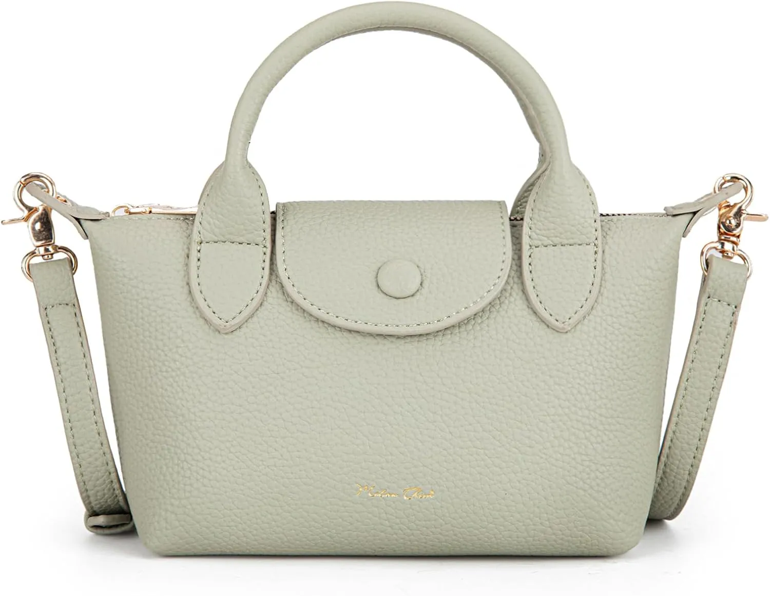 Milan Chiva Mini Crossbody Bag for Women Chic Elegant Satchel Small Top Handle Purse Lightweight