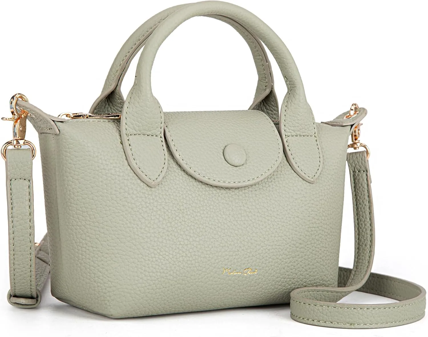 Milan Chiva Mini Crossbody Bag for Women Chic Elegant Satchel Small Top Handle Purse Lightweight