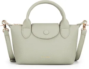 Milan Chiva Mini Crossbody Bag for Women Chic Elegant Satchel Small Top Handle Purse Lightweight
