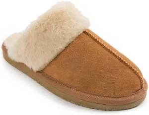Minnetonka Womens Chesney Slipper, Cinnamon, Size 6 Wide