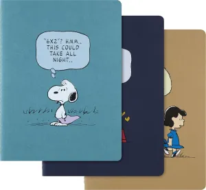 Moleskine Limited Edition Peanuts Set of 3 Cahier Journals, Soft Cover, XL (7.5" x 9.75"), Ruled, Multicolor, 120 pages
