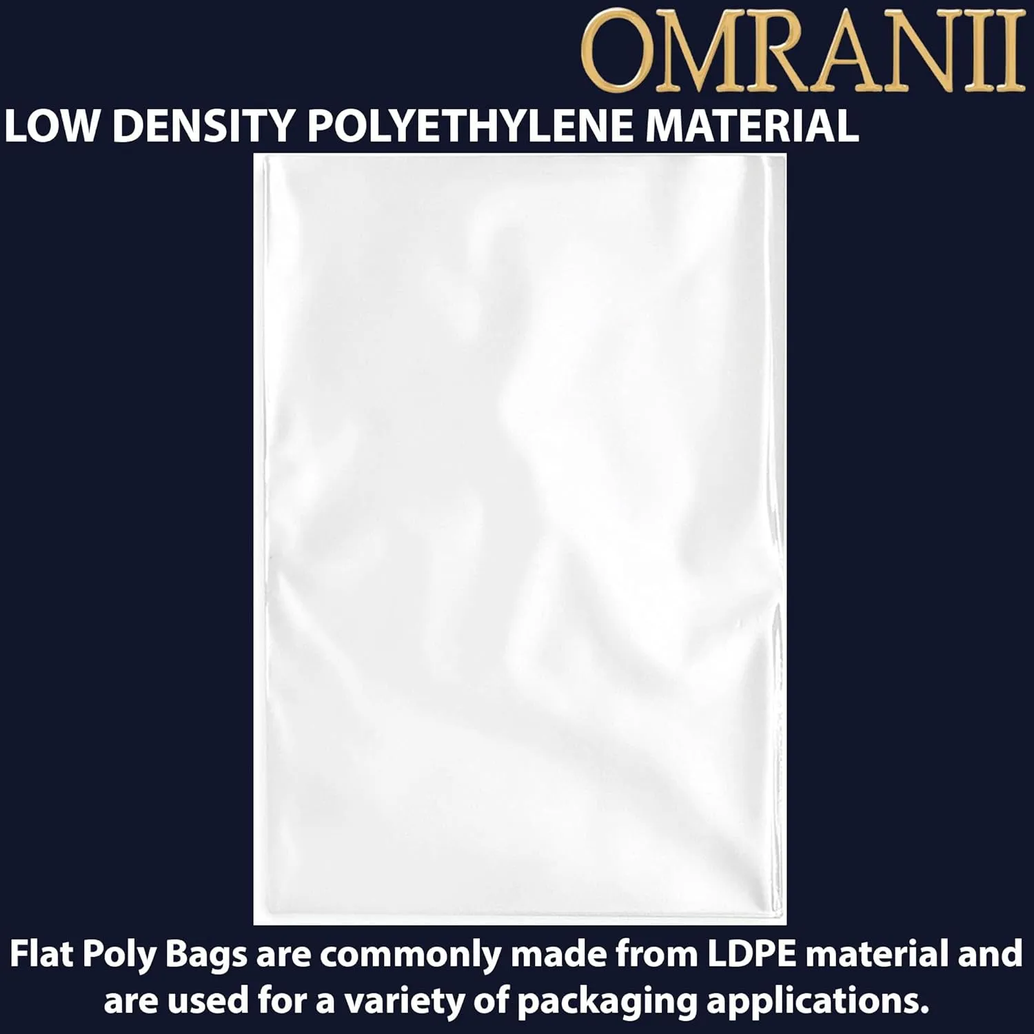 Multiple Sizes Clear Flat Poly Bags, 1.5Mil 10" X 18" & 100 Bags | Low-Density Polyethylene (LDPE), Flat Open Top Plastic Packaging Packing | Flexible and Durable