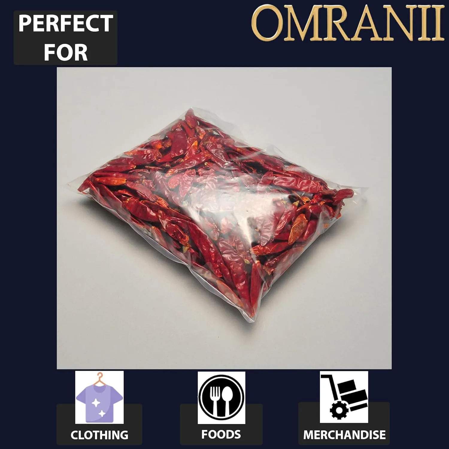 Multiple Sizes Clear Flat Poly Bags, 1.5Mil 10" X 18" & 100 Bags | Low-Density Polyethylene (LDPE), Flat Open Top Plastic Packaging Packing | Flexible and Durable