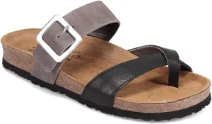 NAOT Footwear Fresno Women’s Toe Loop Slide Sandal with Cork Footbed and Arch Support - Buckle - Comfort and Support – Lightweight and Perfect for Travel – Medium to Wide Fit