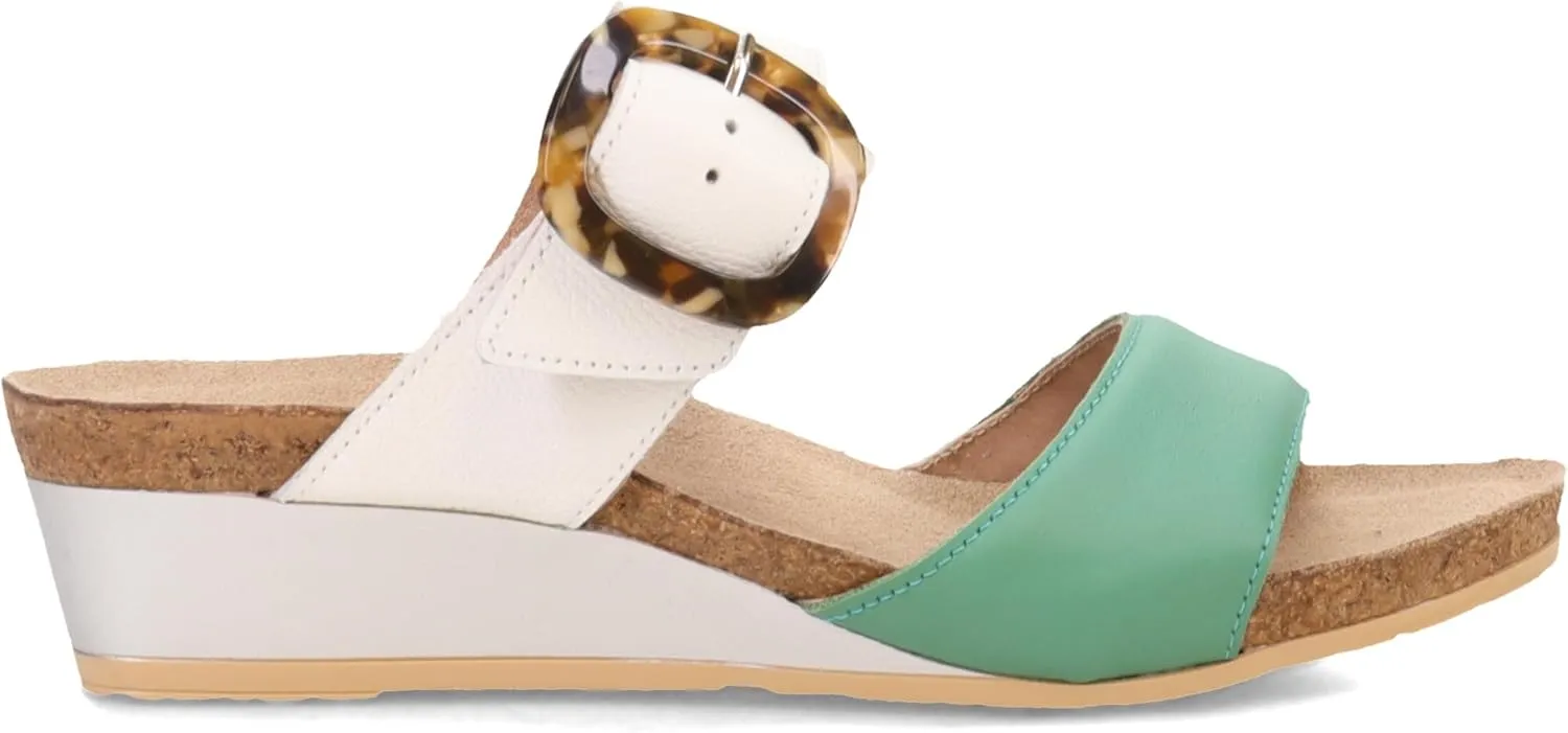NAOT Footwear Kingdom Women’s Wedge Sandal with Buckle, Cork Footbed, and Arch Support - Adjustable Three-Strap Sandal With Backstrap - Comfort and Support – Lightweight and Perfect for Travel