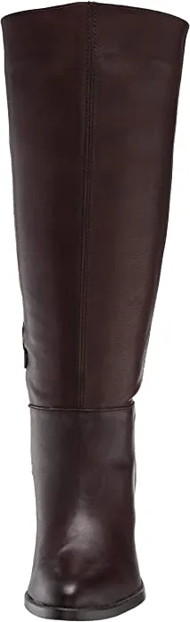Naturalizer Women's FAE High Shaft Boots Knee, Chocolate Wide Calf, 6.5
