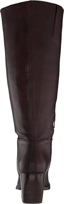 Naturalizer Women's FAE High Shaft Boots Knee, Chocolate Wide Calf, 6.5