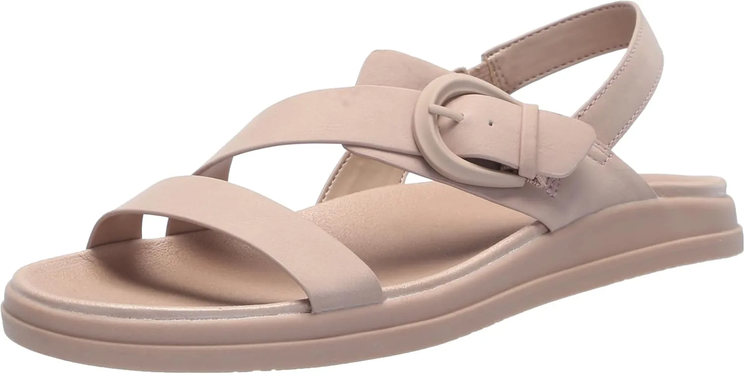 Naturalizer Womens Hope Strappy Slingback Flat Sandal