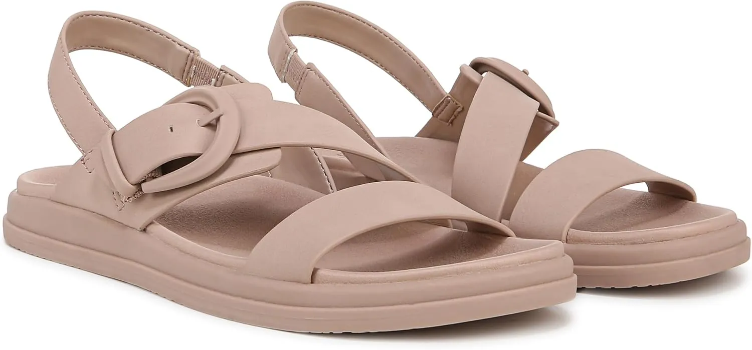 Naturalizer Womens Hope Strappy Slingback Flat Sandal