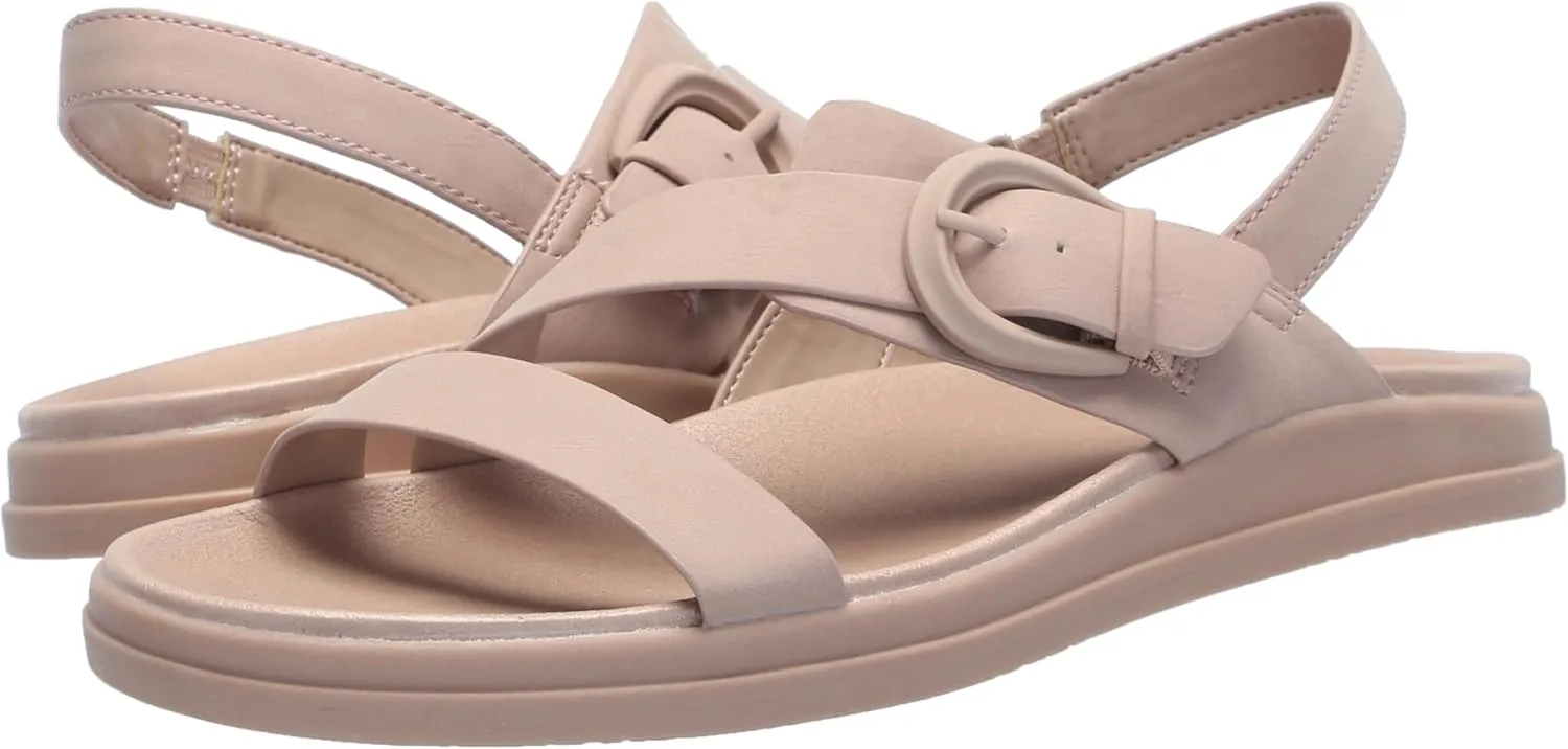 Naturalizer Womens Hope Strappy Slingback Flat Sandal