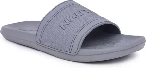 Nautica Men's Open Toe Slide Sandals - Comfortable Indoor & Outdoor Shower Slippers