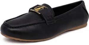 Nautica Woman Flat Loafers Designer Vegan Leather Penny Shoes Slip On - Soft, Durable and Flexible Luxury Resistant Feel Lightweight & Comfortable Memory Foam Everyday Moccasins.