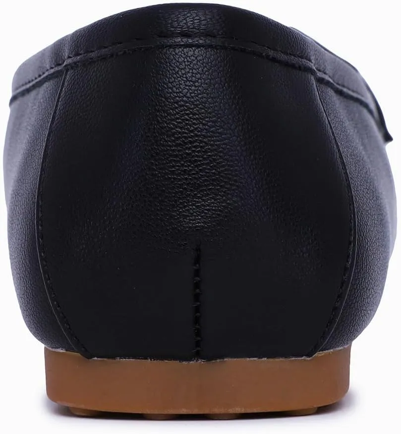 Nautica Woman Flat Loafers Designer Vegan Leather Penny Shoes Slip On - Soft, Durable and Flexible Luxury Resistant Feel Lightweight & Comfortable Memory Foam Everyday Moccasins.