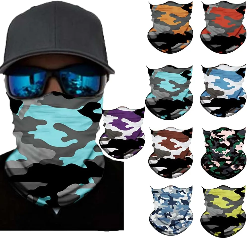 Neck Gaiter Mask,UV Protection Bandana Gator Face Cover Covering Mask,Tube Scarf,Neck Warmer Balaclava,Headband