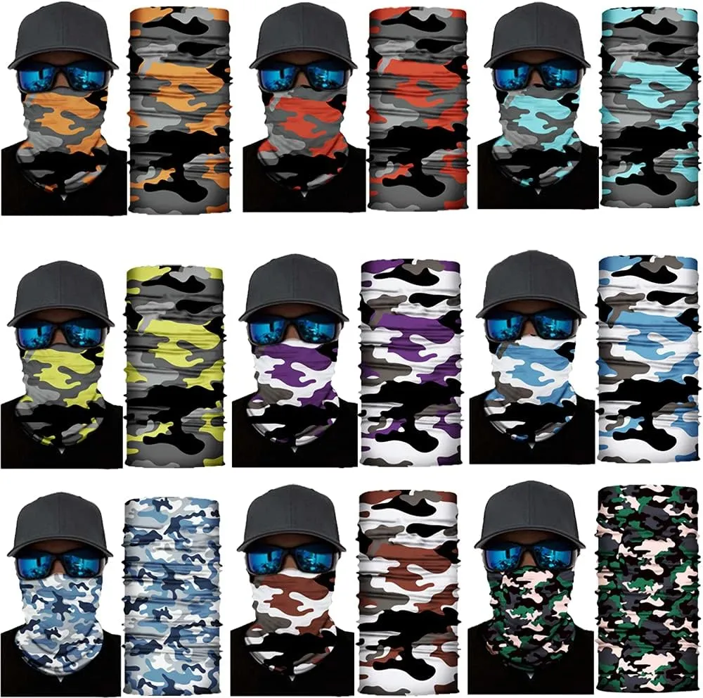 Neck Gaiter Mask,UV Protection Bandana Gator Face Cover Covering Mask,Tube Scarf,Neck Warmer Balaclava,Headband