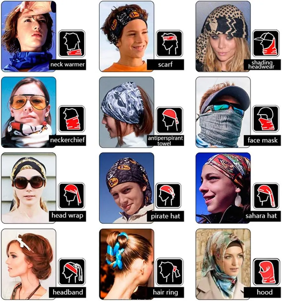 Neck Gaiter Mask,UV Protection Bandana Gator Face Cover Covering Mask,Tube Scarf,Neck Warmer Balaclava,Headband