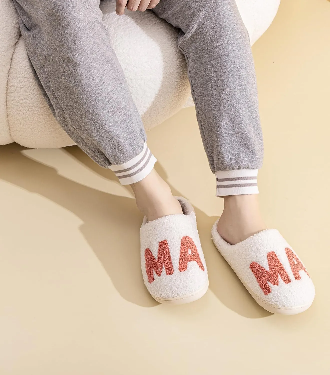 NEVEROLD Fun Cute Trendy Colorful Cartoon Illustrated Cozy Fluffy Plush Fur Slip On Cushion House Slippers for Women, Men, Girls, and Boys