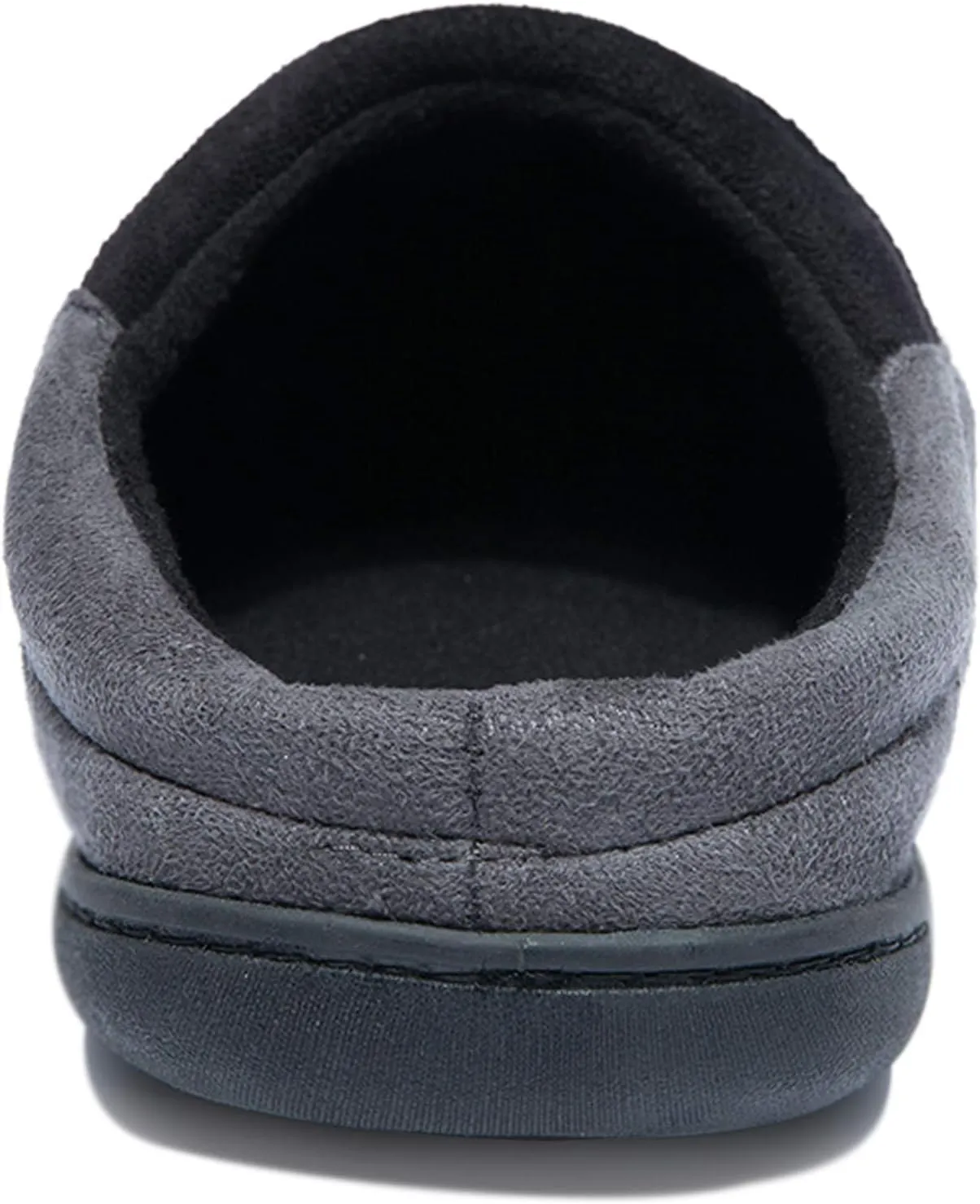 NewDenBer Men's Warm Memory Foam Suede Plush Fleece Lined Slip on Indoor Outdoor Clog House Slippers