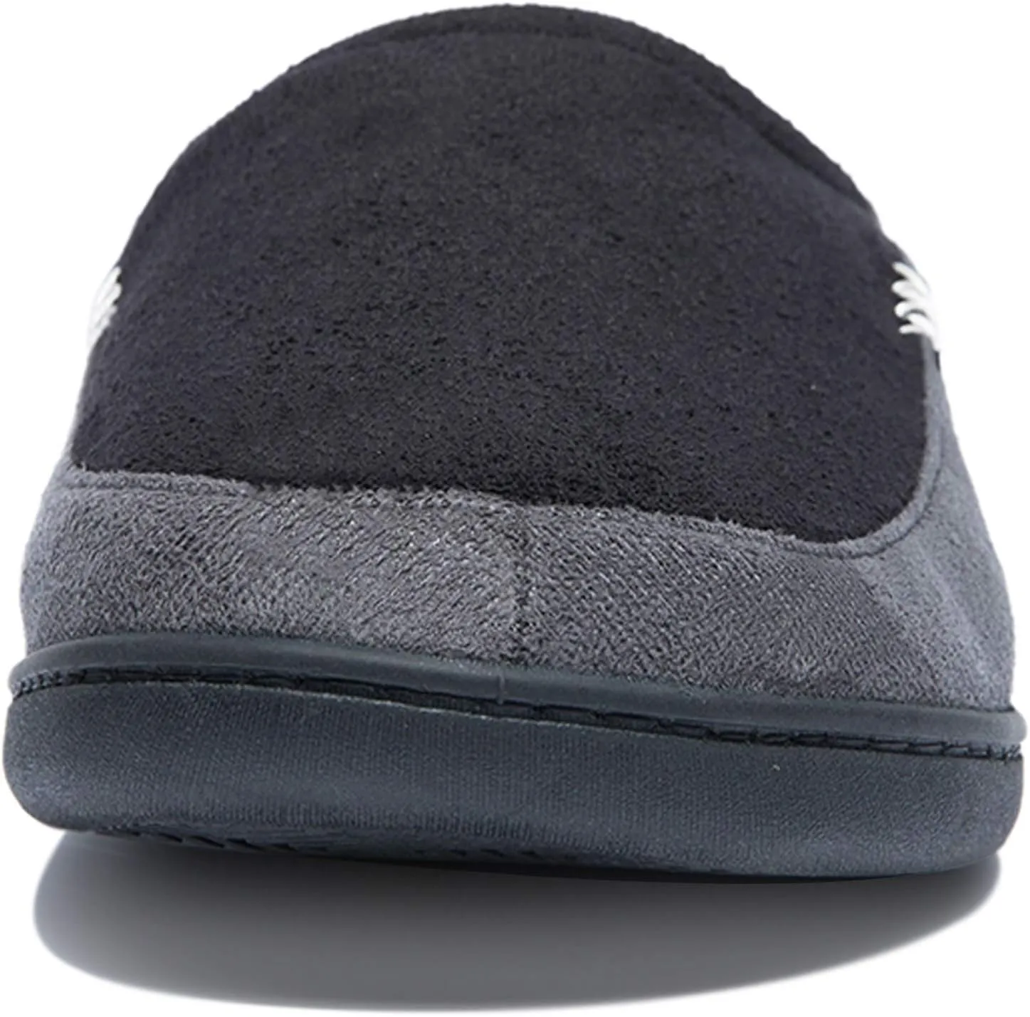 NewDenBer Men's Warm Memory Foam Suede Plush Fleece Lined Slip on Indoor Outdoor Clog House Slippers