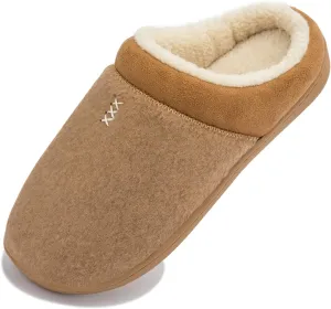 NewDenBer Women's Cozy Memory Foam Slippers Soft Fleece Lined Slip on Indoor Outdoor House Shoes