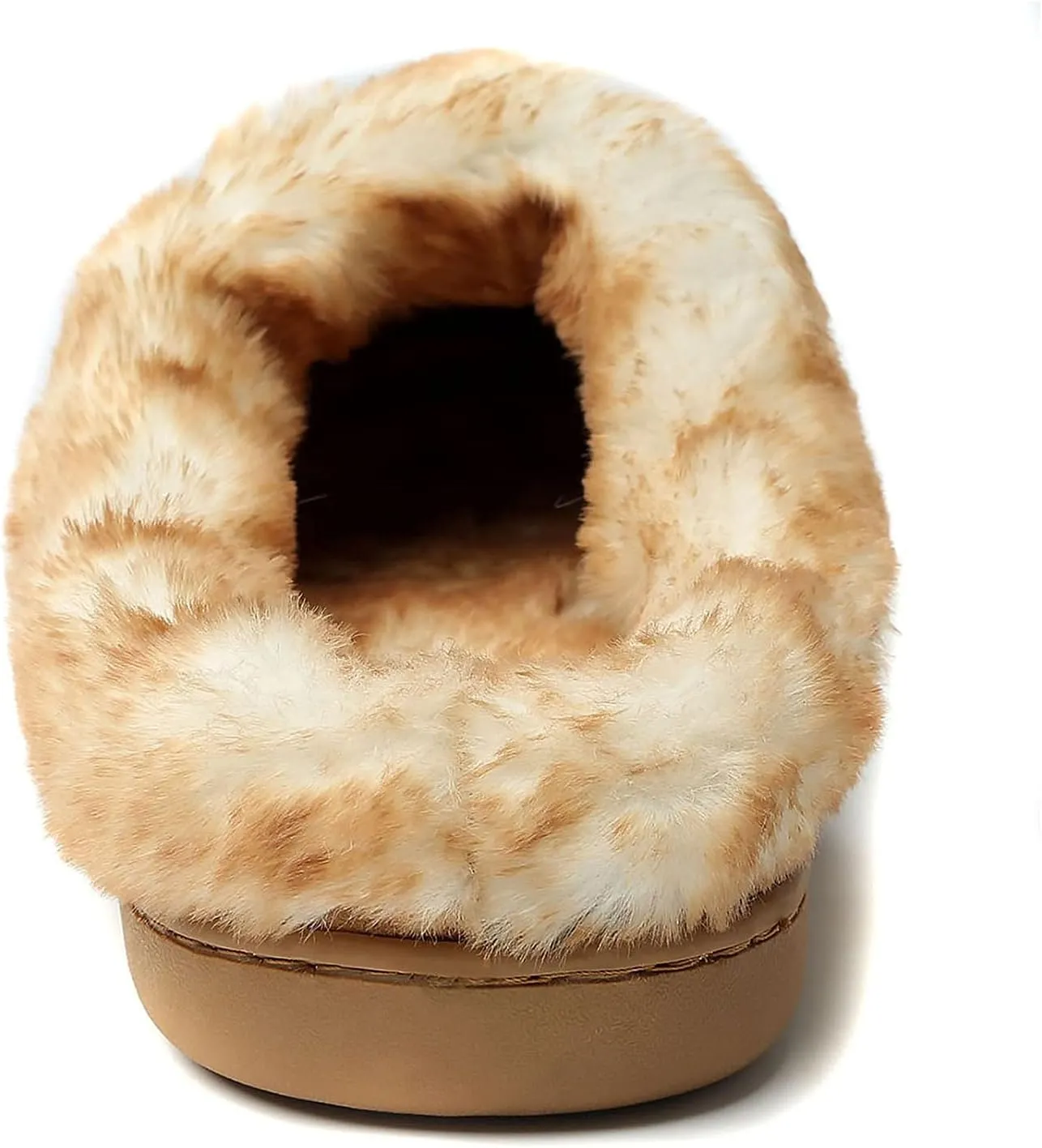 NewDenBer Women's Cozy Memory Foam Slippers Suede Plush Faux Fur Lined Slip on Indoor Outdoor House Shoes