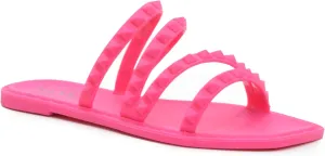 Nicole Miller Womens Grecia Eva Sandal Slip on for all Day Use, perfect for Beach, Pool and Home