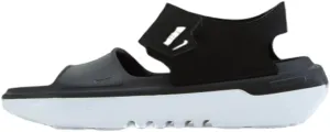 Nike Boys Grade School Playscape Slip On Sandals (5, Black/White-Smoke Grey, numeric_5)