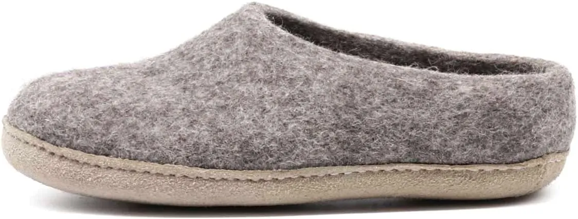 Nootkas Felted Merino Wool 'Newport' House Shoesfor Men and Women – Cozy Indoor Slippers with Natural Temperature Regulation