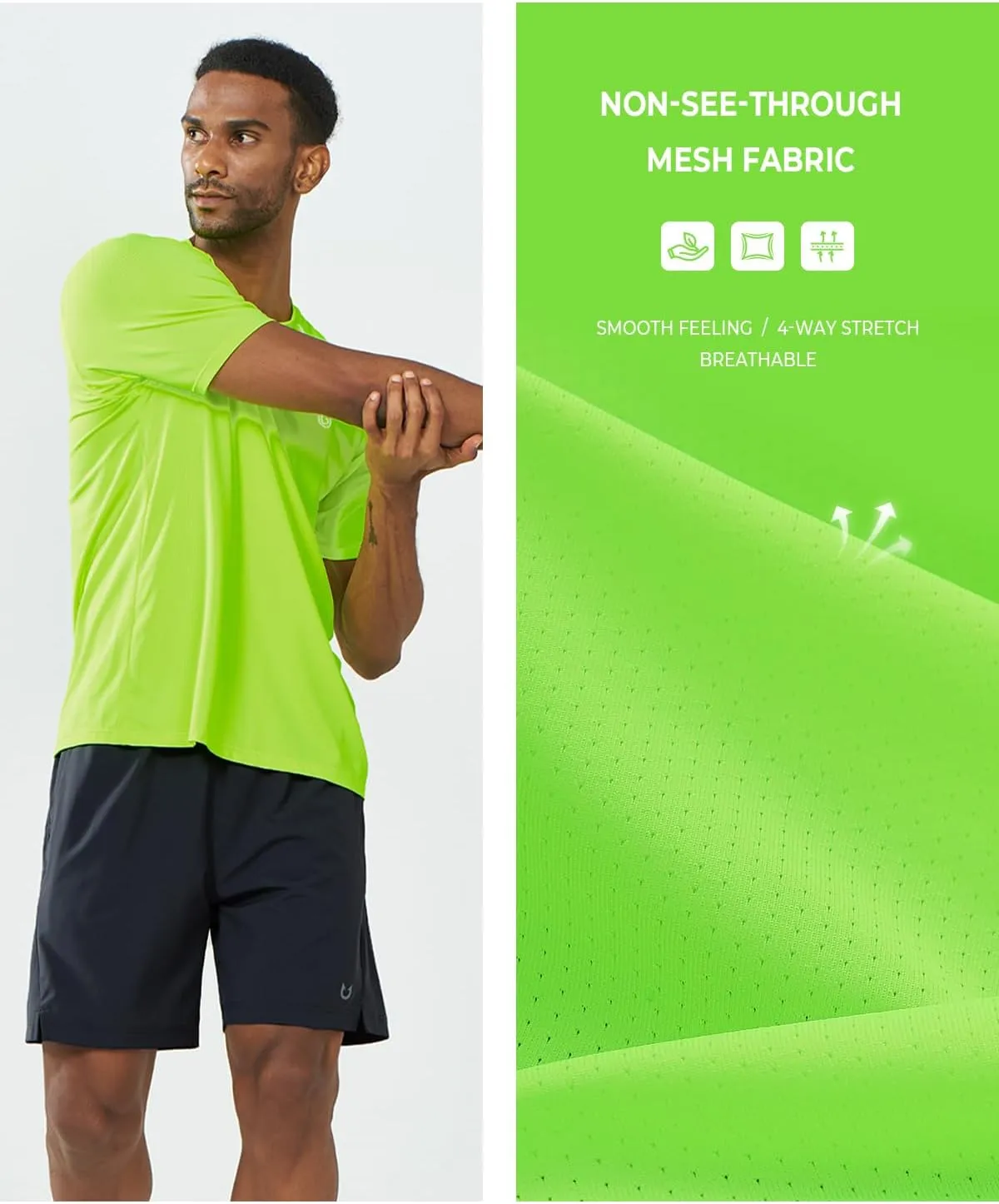 NORTHYARD Men's Athletic Running T-Shirts Workout Lightweight Short Sleeve Performance Shirts Top Tee