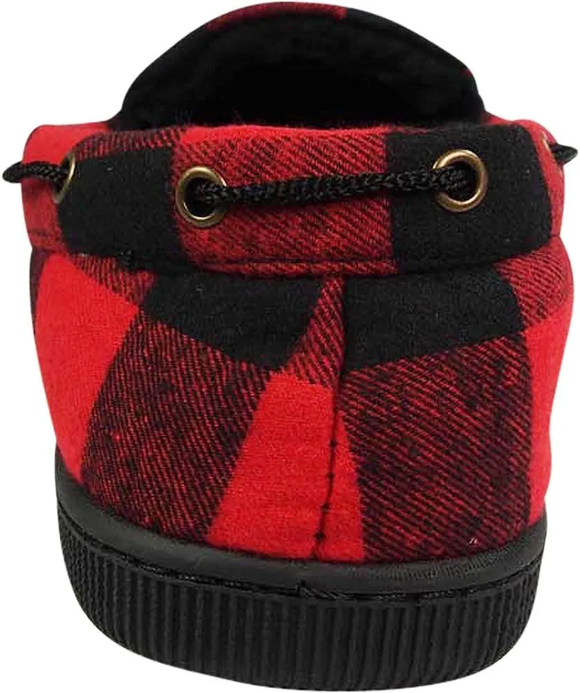 NORTY Moccasin Slippers for Men - Indoor and Outdoor Slip-On Shoes - Perfect for Lounging and Walking Around the House