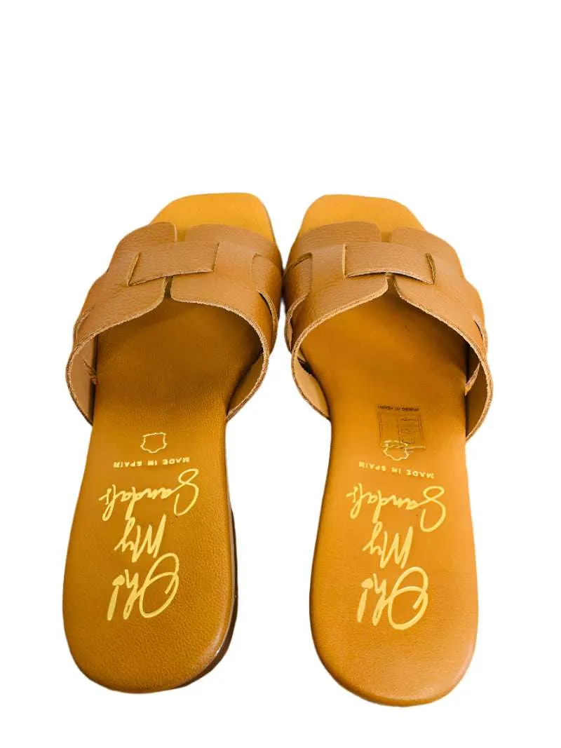 Oh My Sandals Brown Flat Sandal|5600ROB