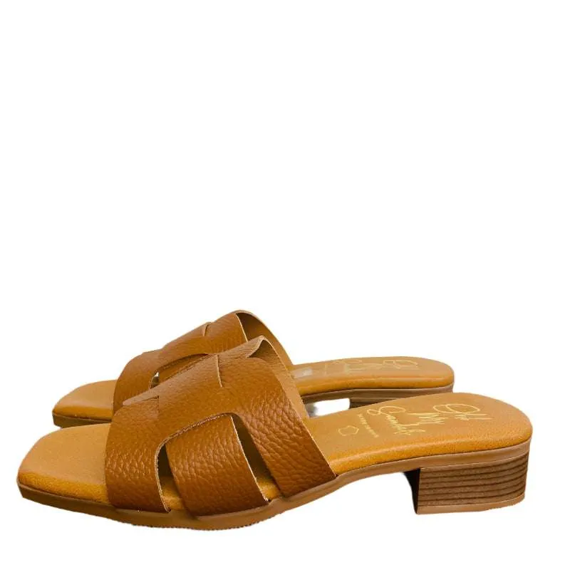 Oh My Sandals Brown Flat Sandal|5600ROB