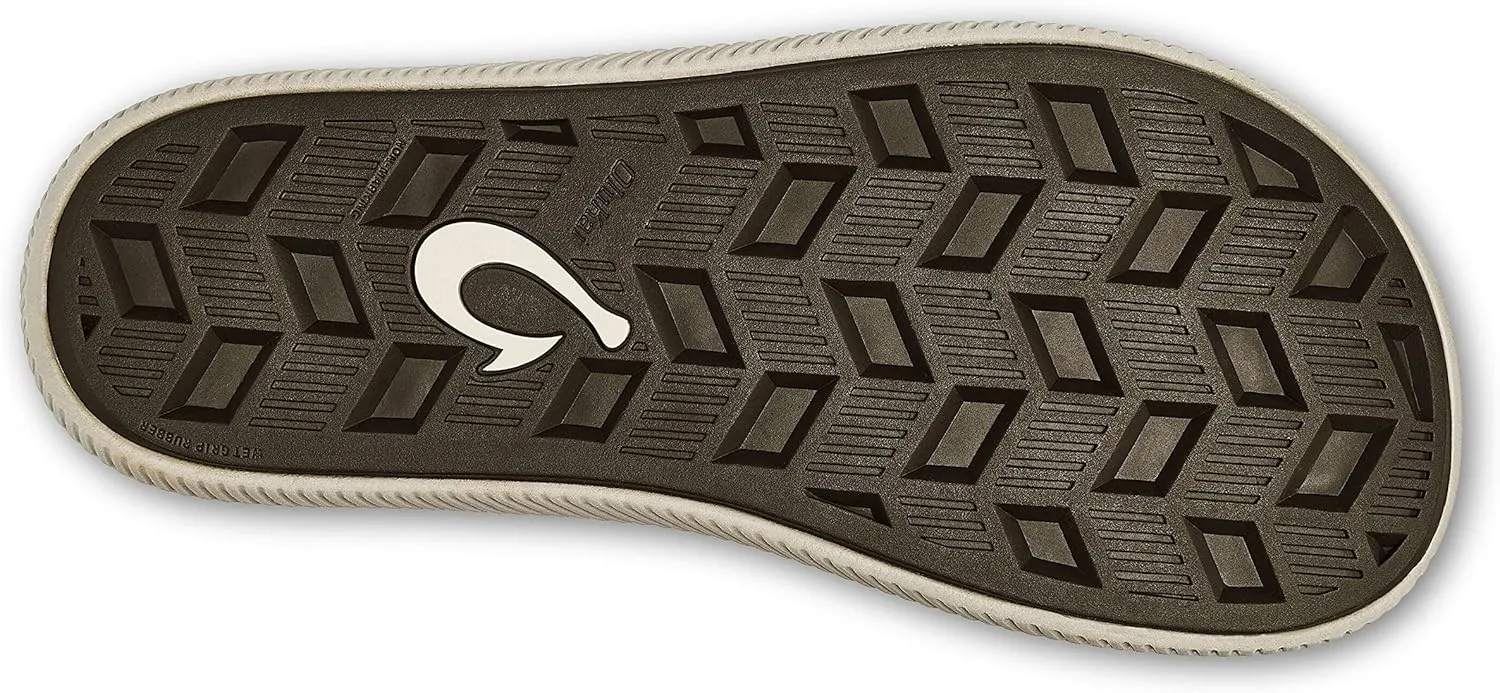 OLUKAI Ulele Men's Beach Sandals, Water Resistant Flip Flops, Arch Support & Comfort Fit, Lightweight & Durable, Enhanced Grip & Traction