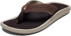 OLUKAI Ulele Men's Beach Sandals, Water Resistant Flip Flops, Arch Support & Comfort Fit, Lightweight & Durable, Enhanced Grip & Traction