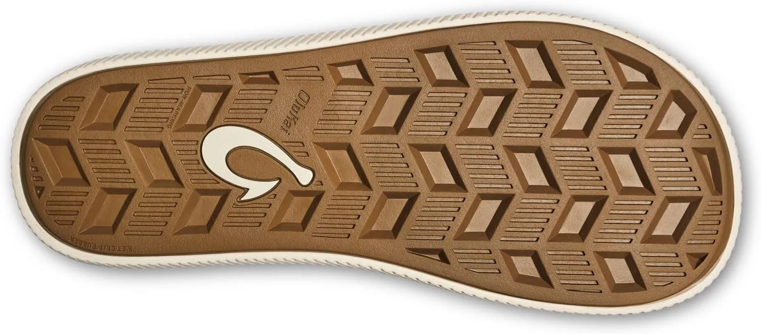 OLUKAI Ulele Men's Beach Sandals, Water Resistant Flip Flops, Arch Support & Comfort Fit, Lightweight & Durable, Enhanced Grip & Traction