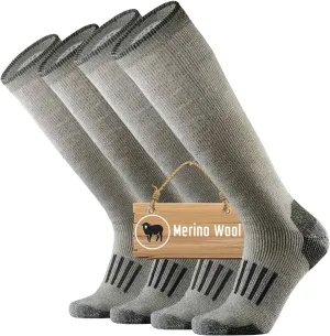 ONKE Knee High Socks Cushioned Moisture Wicking for Mens Over the Calf OTC Steel Toe Western Work Boot Thermal Hiking Hunting