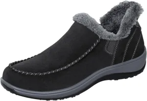 Orthofeet Women's Orthopedic Leather Lorin Hands-Free Slipper