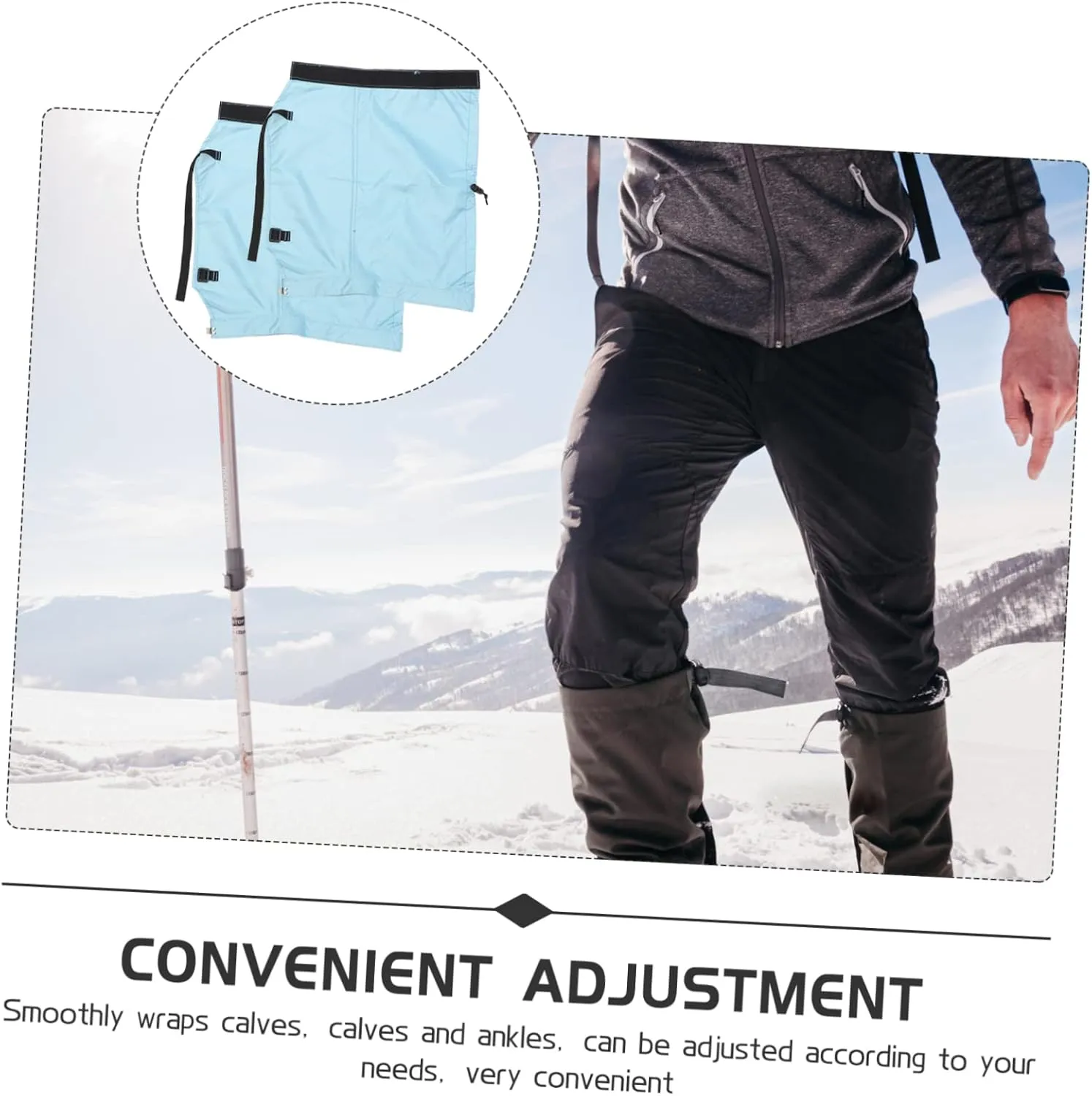 Outdoor Leg Sleeves for Hiking Climbing and Snow Protection Lightweight Sandproof Fit for Comfortable