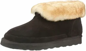 PAMIR Men's Sheepskin Boot Slippers Indoor Outdoor Ankle Booties with Memory Foam