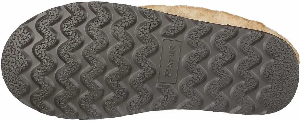 PAMIR Men's Sheepskin Boot Slippers Indoor Outdoor Ankle Booties with Memory Foam