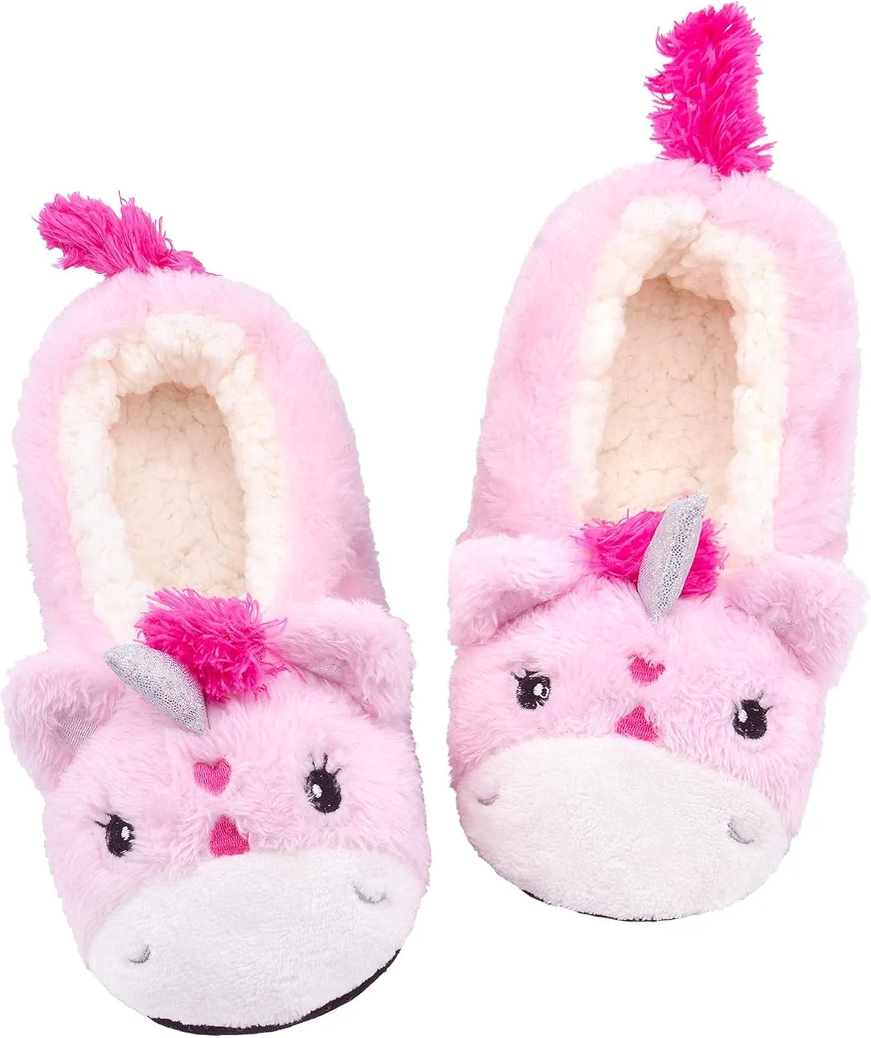 Panda Bros Womens Animal Thick & Warm Slipper Socks With Non Slip Grippers On Bottoms, Character House Shoes, Novelty Slippers for Ladies
