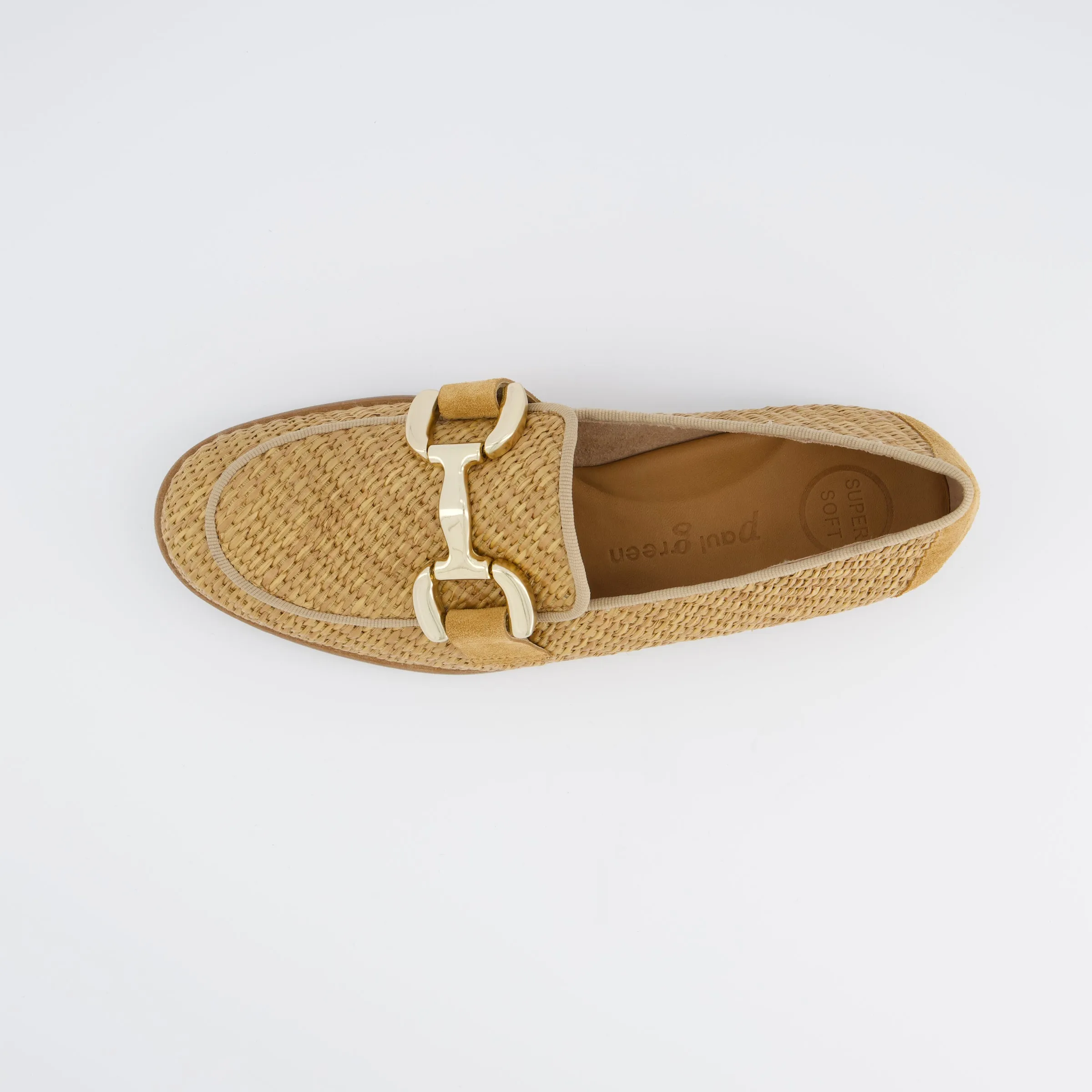 Paul Green Raffia Camel Loafer
