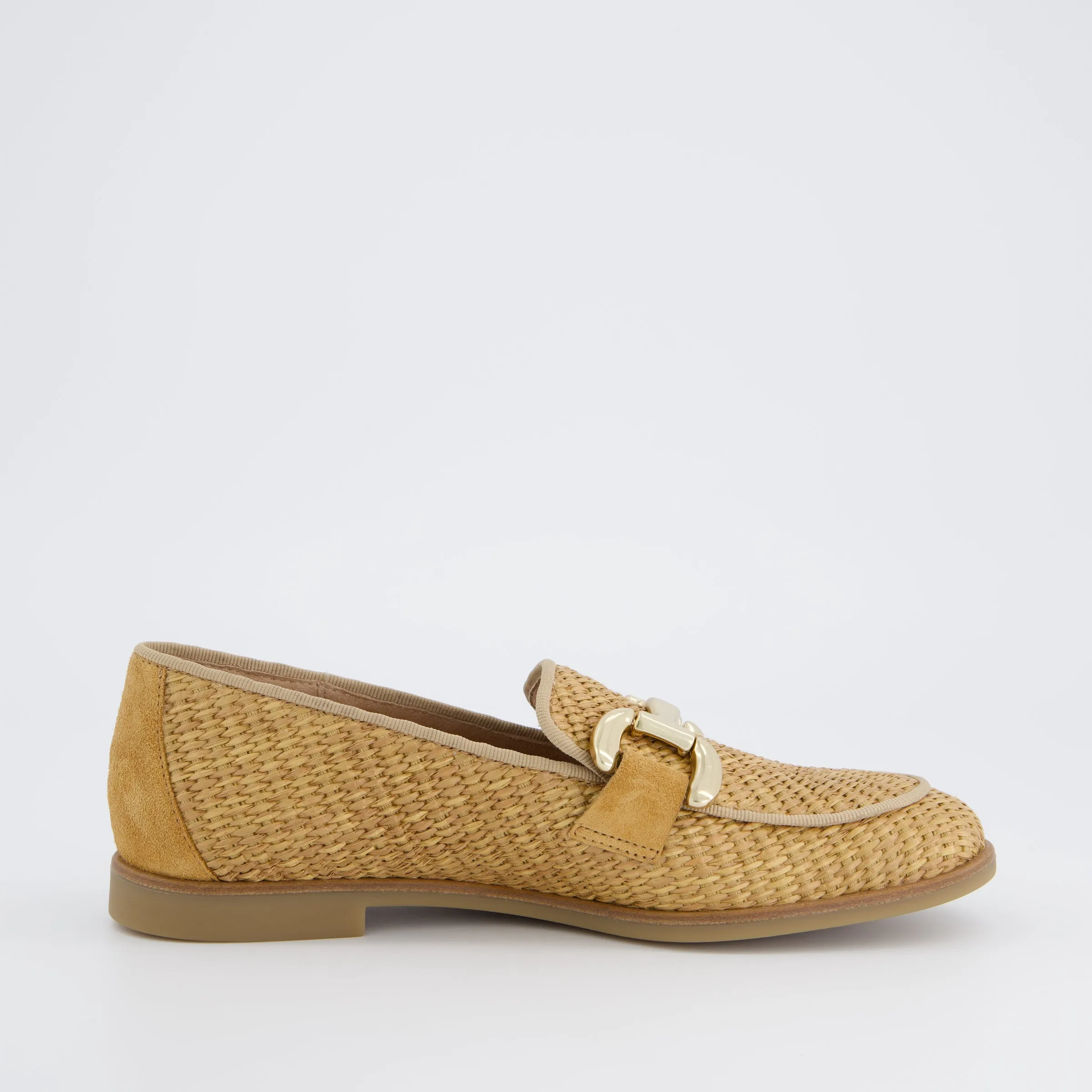 Paul Green Raffia Camel Loafer